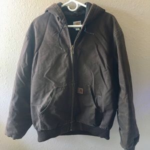 Carhartt Canvas Heavy Duty Zip Hoodie Jacket